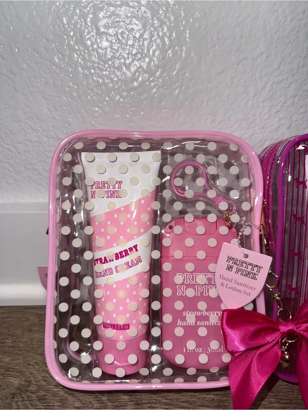 Pretty N Pink Hand Cream & Sanitizer Set Duo